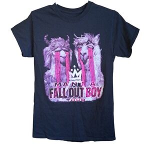 Fall Out Boy Mania Tour Graphic Tshirt Black Small Cut Tag  2018 Merch EUC